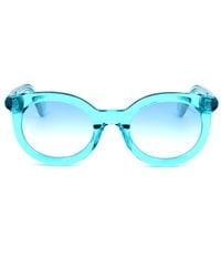 Moncler - Round Frame Sunglasses - Lyst