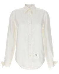 Thom Browne - Silk Bow Shirt Shirt, Blouse - Lyst