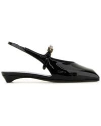 Prada - Square-Toe Slingback Ballerina Shoes - Lyst