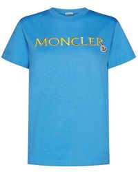 Moncler - Logo Patched Regular T-shirt - Lyst