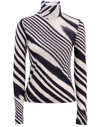 Missoni - Turtleneck Long-sleeved Knitted Top - Lyst