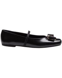 Ferragamo - Zina Bow-Detailed Ballet Flats - Lyst
