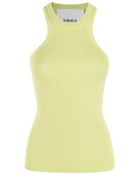 Erika Cavallini Semi Couture - Ribbed Sleeveless Top - Lyst