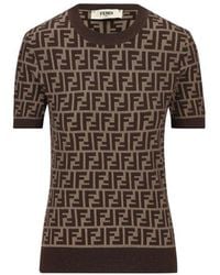 Fendi - Short Sleeve Sweater - Lyst