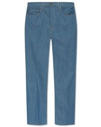 Amiri - Logo Patch Crease Flared Jeans - Lyst