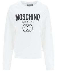 Moschino - Double Smiley Sweatshirt - Lyst