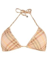 Burberry - Triangle Bikini Top - Lyst
