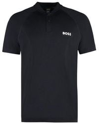 BOSS by HUGO BOSS - X Matteo Berrettini - Technical Fabric Polo Shirt - Lyst
