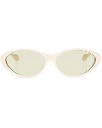 Gucci - Logo Lettering Cat-eye Frame Sunglasses - Lyst