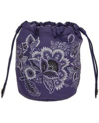 Etro - Printed Satin Pouch - Lyst