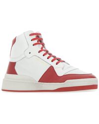 saint laurent perforated leather sneakers
