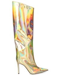 Alexandre Vauthier - Pointed Toe High-knee Boots - Lyst