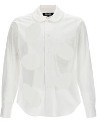 COMME DES GARÇON BLACK - Cut-out Long-sleeved Shirt - Lyst