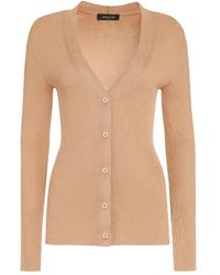 Fabiana Filippi - V-Neck Knitted Buttoned Cardigan - Lyst
