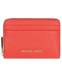 MICHAEL Michael Kors - Jet Set Grainy Leather Wallet - Lyst