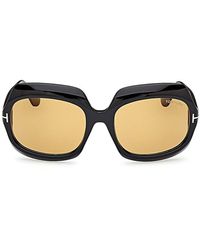 Tom Ford - Ren Square Frame Sunglasses - Lyst