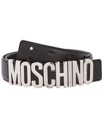 Moschino - Genuine Leather Belt - Lyst