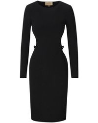 Gucci - Cut Out Detailed G Square Midi Dress - Lyst