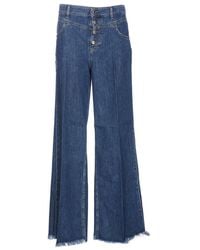 Liu Jo - High-Waist Wide-Leg Jeans - Lyst