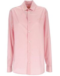 Marni - Logo Embroidered Long-sleeved Shirt - Lyst