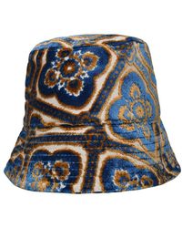Etro - Multicolor Cotton Blend Hat - Lyst