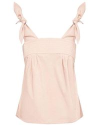 See By Chloé - Tie Strap Sleeveless Top - Lyst