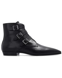 Saint Laurent - 'stan' Leather Ankle Boots - Lyst