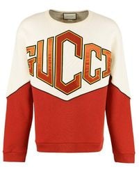 Gucci Logo Embroidered Crewneck Panelled Sweatshirt
