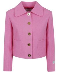 Patou - Tweed Short Tailored Jacket - Lyst