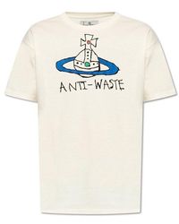 Vivienne Westwood - Logo Printed Crewneck T-shirt - Lyst