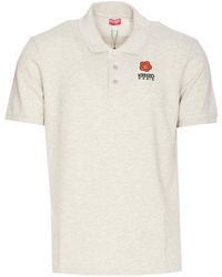 KENZO - Boke Flower Crest Short-sleeved Polo Shirt - Lyst