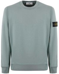 Stone Island - Logo Patch Crewneck Sweatshirt - Lyst