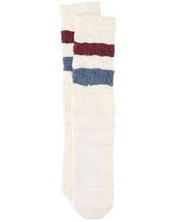 Golden Goose - Striped Rib-knitted Ankle Socks - Lyst