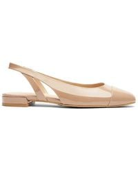 Stuart Weitzman - Sleek Slingback Flat Shoes - Lyst