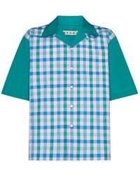 Marni - Checked Short-sleeved Shirt - Lyst