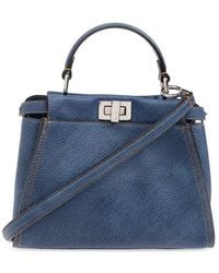 Fendi - Peekaboo Mini Tote Bag - Lyst