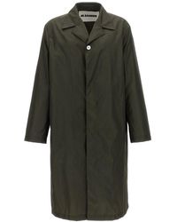 Jil Sander - Single-Breasted Trench Coat - Lyst