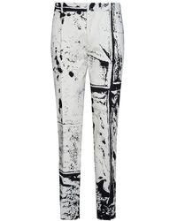 Alexander McQueen - Fold Print Workwear Pants - Lyst