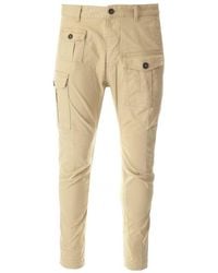 DSquared² - Cotton Cargo Trousers - Lyst