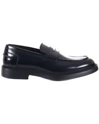 Doucal's - High-Shine Slip-On Loafers - Lyst