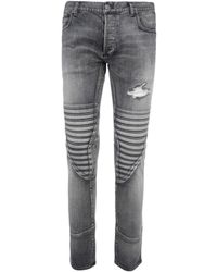 grey damaged jeans