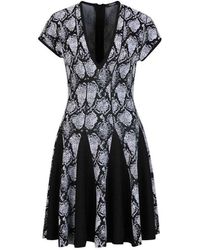 Balmain - Knitted Mini Dress - Lyst