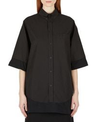 Balenciaga - Short-sleeved Oversized Shirt - Lyst