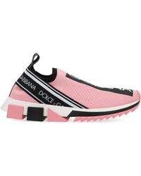 dolce and gabbana pink trainers
