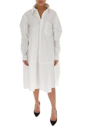balenciaga oversized shirt dress