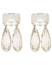 Gucci - Clip-on Earrings With Glossy Crystals, - Lyst