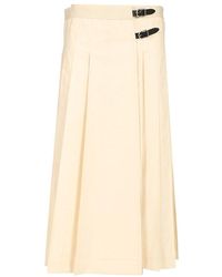 DURAZZI MILANO - Pleated Midi Skirt - Lyst