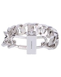 Givenchy - Logo Engraved Chain Link Bracelet - Lyst