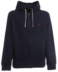 Polo Ralph Lauren - Pony Embroidered Zipped Hoodie - Lyst