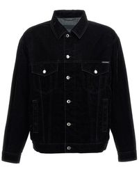 Dolce & Gabbana - Velvet Shirt Jacket - Lyst